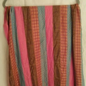 Woven silk blend shawl